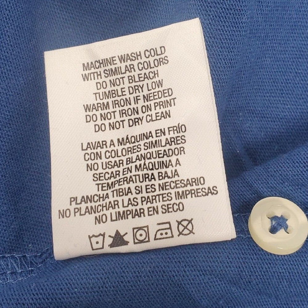 David Taylor Collection Men's Polo Size Medium Blue Print Golf Short Sleeve - Picture 8 of 10
